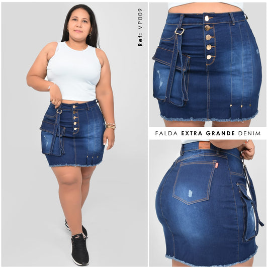 FALDA CARGO TALLA PLUS REF:VP009