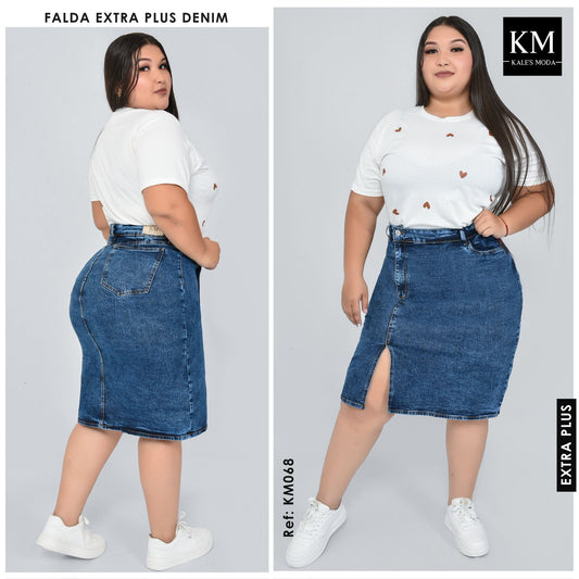 FALDA LARGA TALLA PLUS REF:KM068