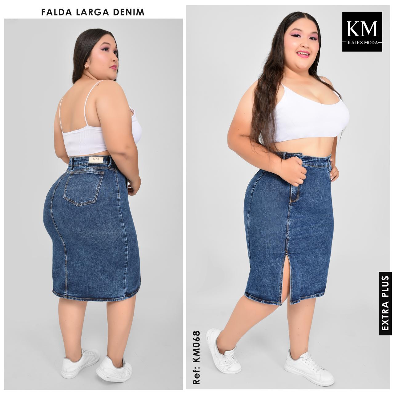 FALDA LARGA TALLA PLUS REF:KM068