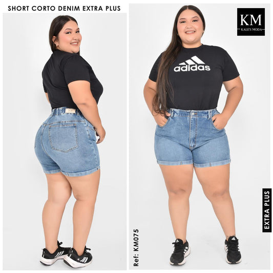 SHORTS PRETINA CAUCHO TALLA PLUA REF:KM075