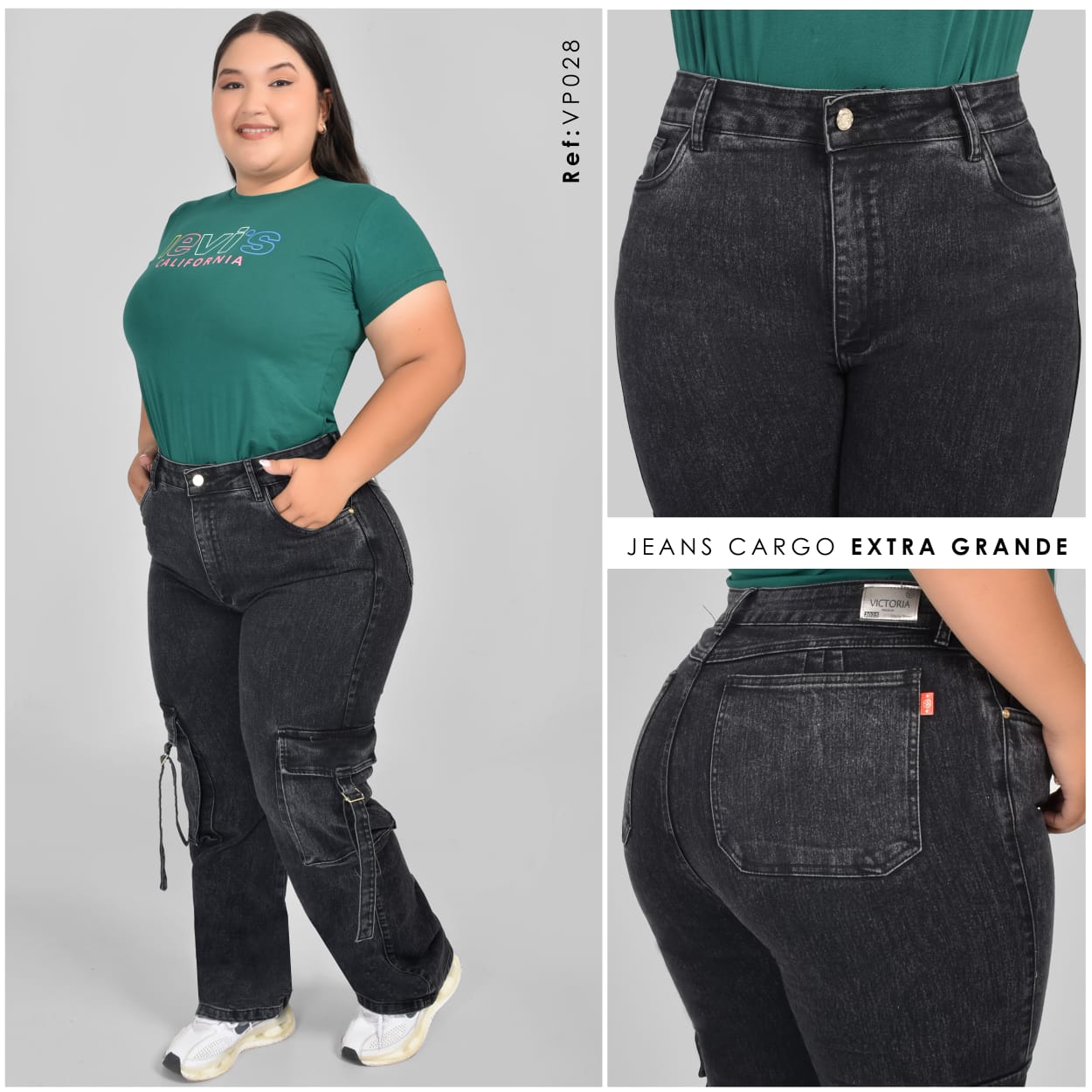 JEANS PALAZZO CARGO REF:VP028