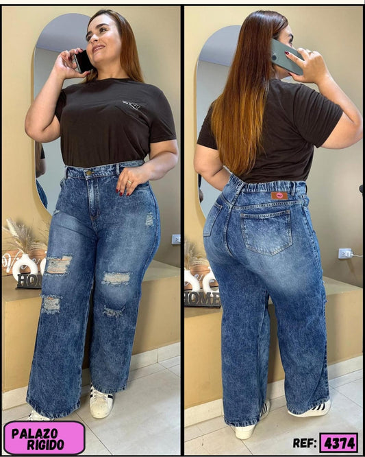 JEANS PALAZZO TALLA PLUS REF:4374